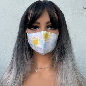 Beautiful Unique Handmade Masks ✨Sunny & Rainbow Mask ☀️🌈✨